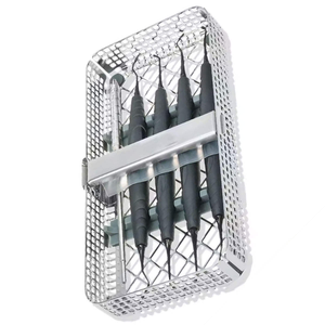 Juego de 5 Instrumentos Dentales de Acero Inoxidable con Recubrimiento Negro para Implantes de Composite con Bandeja de Lavado y Kit de Relleno Dental Shuja Surgico - Product Image 2