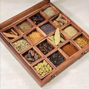 Solid Wooden <b>Spice</b> Box for Home Cooks and Chefs Used Multiple Boxes for Herb & <b>Spice</b> <b>Storage</b> Kitchen Tool <b>Spices</b> Box - Product Image 1