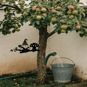 CIFbuy Decorazioni da Giardino per Esterni: Elfi delle Fiabe in Metallo Nero Vintage Incantato, Silhouette per TikTok, Temu, Prato e Patio - Product Image 5