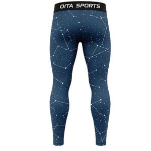 Ensemble de vêtements de sport pour homme, manches longues et leggings, en acier bleu, pour entraînement actif, compression, fitness, gym, sportswear, athlétique - Product Image 6