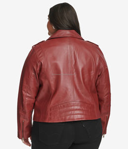 Chaquetas de mujer de alta calidad Moto Mejor llegada para ropa de invierno Manga completa Personalizado Nuevo diseño Chaquetas de cuero para mujer - Product Image 3