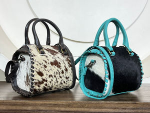 Nouveau sac à main bandoulière de style rapide en cuir de vachette de haute qualité pour femmes, sac de voyage en cuir véritable, petit sac de voyage de luxe pour le week-end - Product Image 5