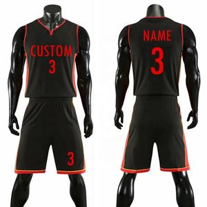 Kit de baloncesto personalizado con uniforme deportivo transpirable, diseño impreso de talla grande para ropa de equipo, juego de baloncesto por sublimación - Product Image 1