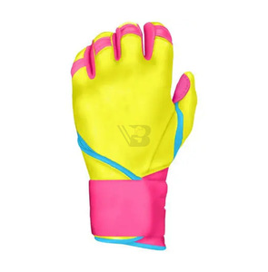 Top Trending Leather <b>Baseball</b> Batting <b>Gloves</b> Customizable Unisex Professional Team Players High Quality Quick-Dry Durable Black - Product Image 4