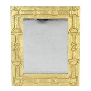 Gold Horse Bit <b>Framed</b> Luxury Wall <b>Mirror</b> Decorative <b>Mirror</b> Rectangular Shape Factory Price - Product Image 5