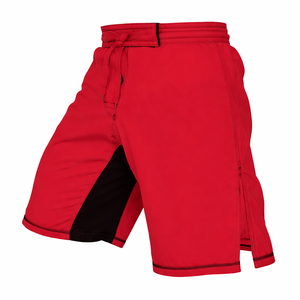 Custom Red Karate Fight <b>Shorts</b> for Unisex OEM BJJ <b>Grappling</b> Training <b>Shorts</b> Manufacturer Stretch 100% Cotton - Product Image 1
