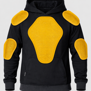 Sudadera con Capucha para Motociclista, con Protecciones Extraíbles Aprobadas por la CE, Reforzada con Kevlar, Logotipo Personalizado, MOQ Bajo - Product Image 4