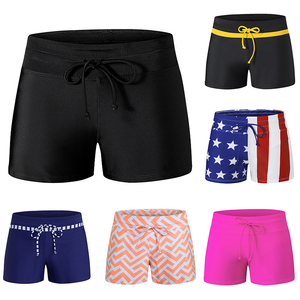 Customized Logo <b>Lady</b> Girls Plus Size Summer <b>Boxer</b> Swimming Trunks Pants Swimming Shorts for Women New fashionable Design - Product Image 2