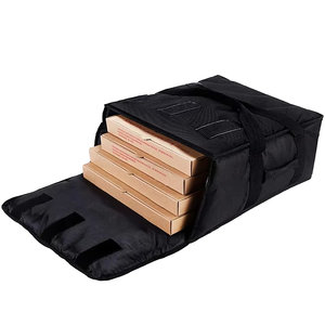 Sac de livraison de pizza en polyester isolé de luxe et tendance, sac isotherme professionnel pour la livraison de nourriture - Product Image 1