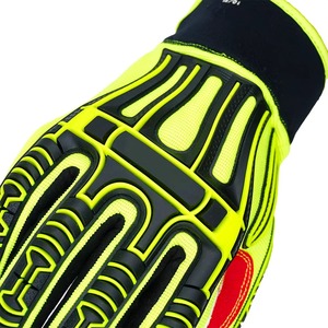 Best Anti-Slip Full Finger Leather Gloves Outdoor Construction Mechanic Safety Logistics Transportation <b>Vibration</b> Impact - Product Image 5