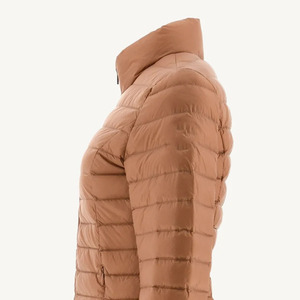 <b>Winter</b> Knitted Stand Collar Regular Length Quilted Puffer Polyester Wadding <b>Coat</b> for Women Waterproof Windproof Breathable <b>Thick</b> - Product Image 2