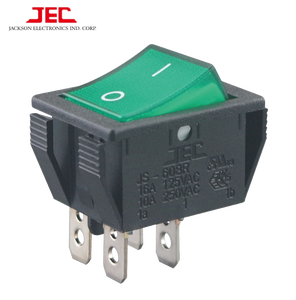 JEC สวิตช์ปุ่มกด608สวิตช์เปิด-ปิด10A ระดับ IP65 250VAC สวิตช์เปิด-ปิดขั้วคู่16A อุปกรณ์ไฟฟ้าสูงสุดในปัจจุบัน - Product Image 4