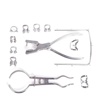 Pinces de contention dentaire en acier inoxydable léger et de haute qualité, 11 pièces, instruments chirurgicaux réutilisables, kit dentaire pour endodontie