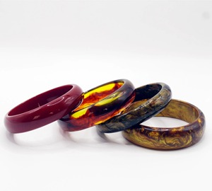 Bracelets en résine sur mesure, design personnalisé, finition lisse, prix d'usine en gros - Product Image 2
