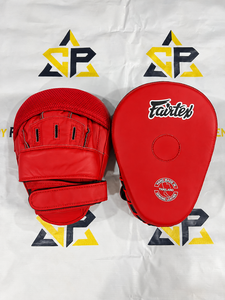 Guantes de Entrenamiento Fairtex, de Cuero Rojo de Primera Calidad, para MMA, Muay Thai, Kickboxing, Boxeo, Transpirables - Product Image 1