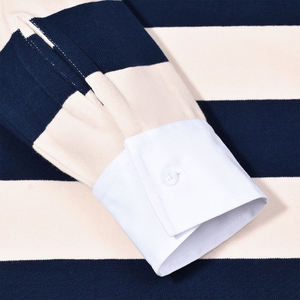 Maillot de rugby personnalisé en polyester écologique, léger, avec col contrastant, logo personnalisé, unisexe, vente en gros - Product Image 4