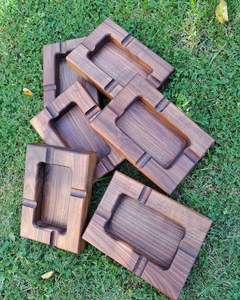 ที่เขี่ยบุหรี่ไม้แอชทำมือ/ที่ใส่ขี้บุหรี่พร้อมลายสลัก - Product Image 1