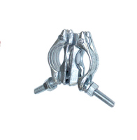 Coupleur double fixe BS1139 pour échafaudage, matériau Q235, pince pivotante robuste de type britannique, pièces d'échafaudage galvanisées à chaud
