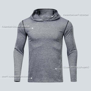 Sudaderas Deportivas al por Mayor para Hombre, Manga Larga, con Logotipo Personalizado, para Gimnasio y Fitness - Product Image 2