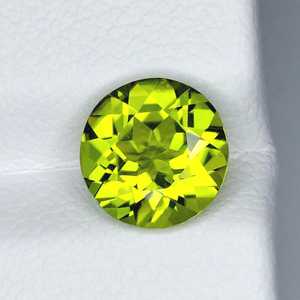 Peridoto natural de corte redondo, piedra preciosa suelta, peridoto verde, piedra de nacimiento de agosto, para la fabricación de joyas, proveedor mayorista - Product Image 3