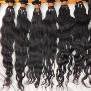 Extensions de cheveux humains crus Remy 100% naturels 12A cuticules indiennes brutes non transformées à double trame traitées à la machine - Product Image 3