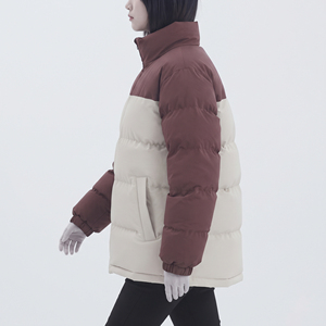 Veste matelassée colorée pour femme Hawk Eye, col montant, fermeture éclair, manteau d'hiver - Product Image 2
