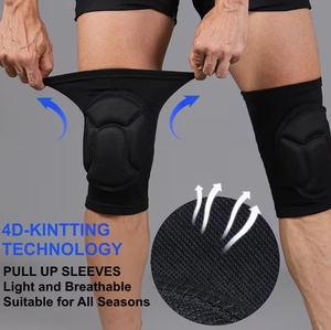 Genouillères Souples et Respirantes Coexistence, Réglables, Antidérapantes, avec Éponge Épaisse pour le Soutien, Protection Essentielle pour l'Entraînement de Volleyball - Product Image 6