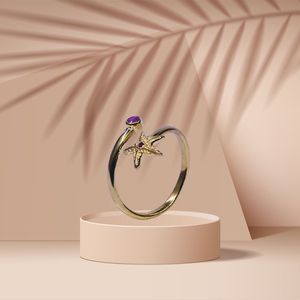 Wedding Wear 925 Sterling Silver Gold Plated Jewelry Ruby Gemstone Women Wear Classic <b>Couple</b> <b>Ring</b> - Product Image 4