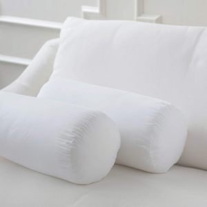 Oreiller de traversin rond en mousse à mémoire de forme de qualité supérieure, coussin de soutien pour le cou, le dos et les lombaires avec housse en microfibre douce taille personnalisée disponible - Product Image 1
