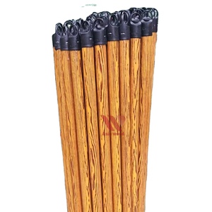 Balai de nettoyage de toilettes domestique en bois, directement de l'usine vietnamienne, manche en PVC, matériau en eucalyptus, couleur café, facile à utiliser - Product Image 1