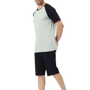 Ensembles T-shirts et shorts tendance, personnalisables avec logo, légers, décontractés, 100 % coton, motifs unis, grandes tailles pour l'automne - Product Image 2
