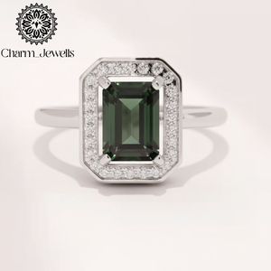 Bague de fiançailles unisexe en argent sterling plaqué or 22 carats avec moissanite taille coussin, sertie à griffes, certifiée IGI, 3 g, Charm_Jewells - Product Image 5