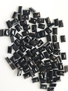 Espinela Negra Natural de 7x5MM, Corte Baguette, Gema Suelta de la Mejor Calidad para Joyería - Product Image 3