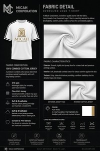 เสื้อเชิ้ตผู้ชายทรงโอเวอร์ไซส์สีขาวล้วน ผ้าถักเนื้อนุ่ม ระบายอากาศได้ดี ผลิตจากผ้าสแปนเด็กซ์/โพลีเอสเตอร์ แบรนด์ Micah Corp  คอปกสีดำตัดกัน กระดุมสองแถว สไตล์ลำลอง - Product Image 5