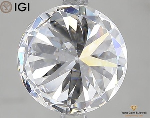 Diamante cultivado en laboratorio CVD de primera calidad, forma redonda, 10.99 mm, color E, claridad VVS1, 5.00 quilates, con certificado IGI para anillo de compromiso. - Product Image 5