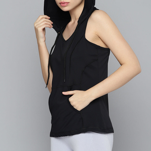 MANTIC ENTERPRISES เสื้อกล้ามมีฮู้ดพิมพ์ลาย โพลีเอสเตอร์ 100% แห้งเร็ว สวมใส่สบาย เหมาะสำหรับออกกำลังกายและสวมใส่สบายๆ - Product Image 3