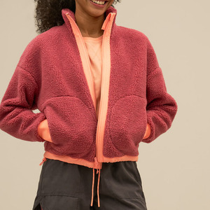 CHALASA SPORTS Spring Summer Women's Running Jacket Zipper Full-Zip Pocket Fleece Hoodie Eco-Friendly Lightweight Breathable - Product Image 2