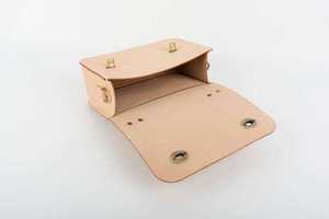 Sac bandoulière carré en cuir véritable, petit format, résistant à l'eau, brodé, pour le quotidien, les courses et les voyages - Product Image 3