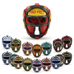 Multi Purpose Custom Leather Protective Boxing Headgear with Face Guard <b>Adjustable</b> Martial Arts Helmet Training Sparring Pads - Product Image 1