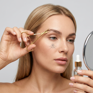 Nuevas Tijeras de Pestañas con Acabado Dorado y Hojas Rectas, Tijeras de Pestañas con Logotipo Personalizado, Tijeras para Recortar Cejas, Tijeras para Pestañas - Product Image 6