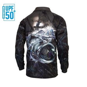 Camisetas de Pesca Personalizables con Protección Solar UPF 50, 100% Poliéster, Transpirables, Antibacterianas, de Fusión sin Costuras y de Secado Rápido - Product Image 2
