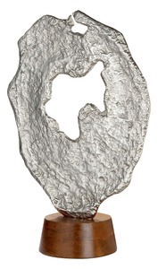 Escultura Metálica Abstracta Moderna de 57 cm de Altura, Forma Irregular, Decoración Artística Hecha a Mano, Adorno de Mesa para Sala de Estar - Product Image 4