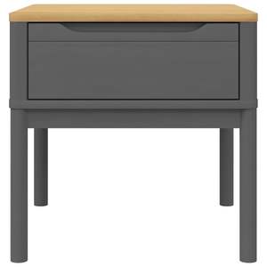 Mesa de lámpara de pino de madera maciza gris 21,7 "x 21,7" x 21,3 "muebles para el hogar - Product Image 5