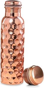 <b>1</b> <b>Litre</b> Pure Copper Classic Water <b>Bottle</b> Eco-Friendly Leakproof Portable for Home Office Outdoor Use by Amir Handicrafts - Product Image 2