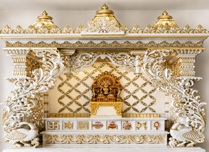 Designer Marble Look Teak Wood Temple Manufacturer - Product Image 3