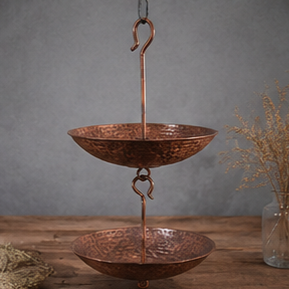 โซ่ทองแดงตกแต่งสวนกลางแจ้ง ประดับตกแต่งน้ำไหลแบบแขวน สไตล์หรูหรา - Product Image 2