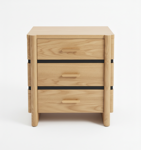 Nightstand 3 Drawer Solid Mango Bed <b>Frame</b> for Bedroom Indoor Wholesale Export Quality Home Furniture OEM ODM Wood Furniture - Product Image 1