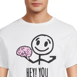 เสื้อยืดผู้ชายแฟชั่นลำลองฤดูร้อน ผ้าเจอร์ซีย์คอตตอน 100% แขนสั้น ทรงครอป สีพื้น ระบายอากาศได้ดี เป็นมิตรกับสิ่งแวดล้อม พิมพ์ลายด้วยเทคนิคฮีททรานเฟอร์ - Product Image 4