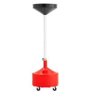 Serbatoio di scarico olio esausto regolabile da 8 galloni con ruote portatili, serbatoio industriale per lo scarico di fluidi per riparazioni auto con altezza imbuto regolabile - Product Image 1