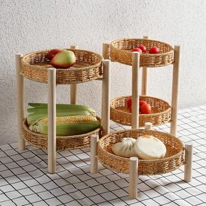 Tradebyd Premium Quality Eco-Friendly Decorative Rattan <b>Baskets</b> Modern Organizer Bins Multifunction Design for Multi-Purpose Use - Product Image 1